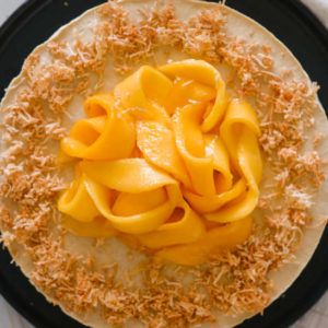 coyo mango vegan cheesecake
