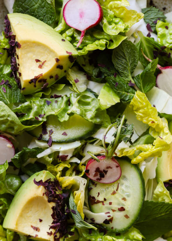 crunchy green dulse salad